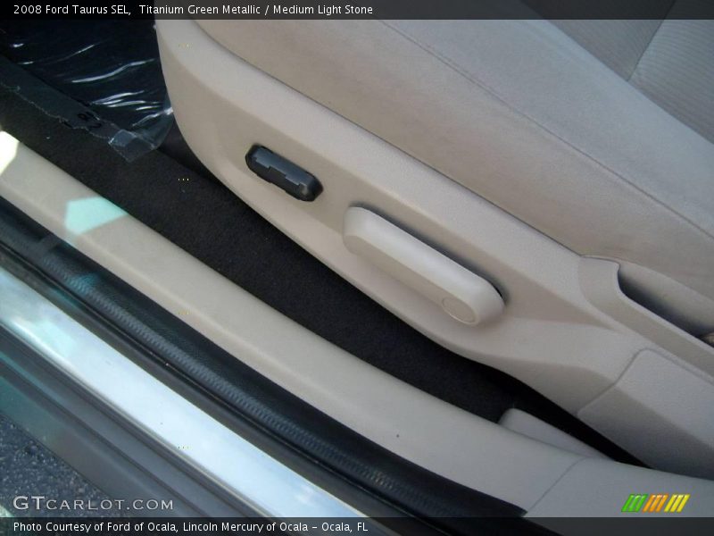 Titanium Green Metallic / Medium Light Stone 2008 Ford Taurus SEL