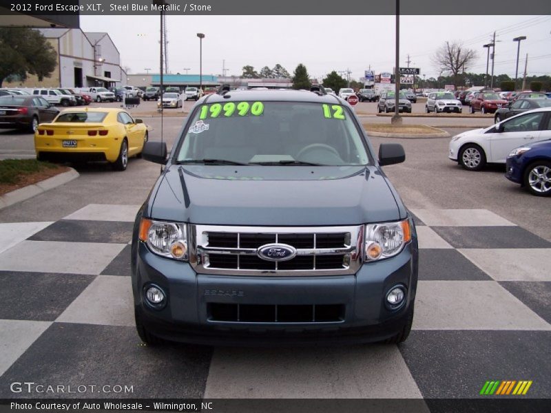 Steel Blue Metallic / Stone 2012 Ford Escape XLT