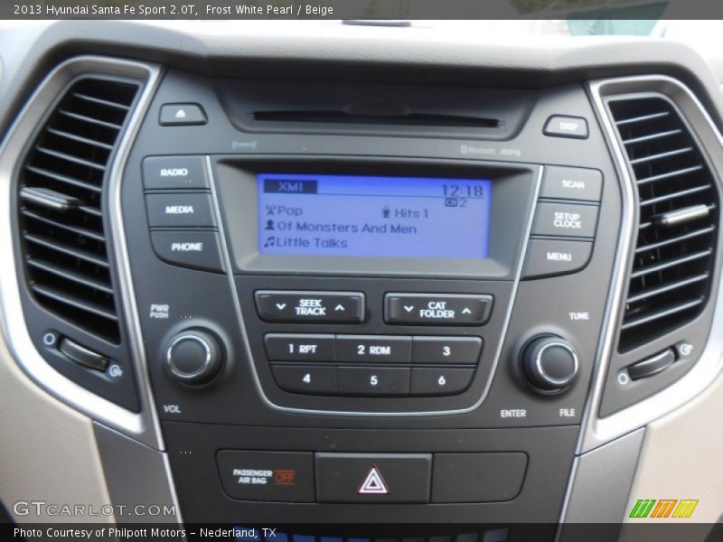 Frost White Pearl / Beige 2013 Hyundai Santa Fe Sport 2.0T