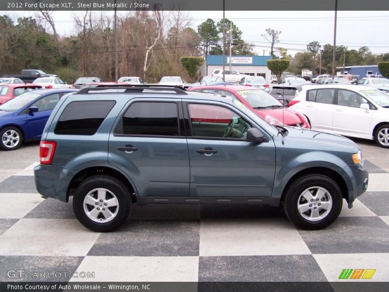 Steel Blue Metallic / Stone 2012 Ford Escape XLT