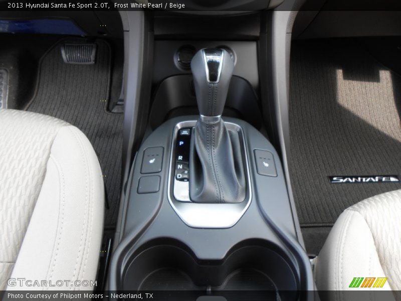 Frost White Pearl / Beige 2013 Hyundai Santa Fe Sport 2.0T