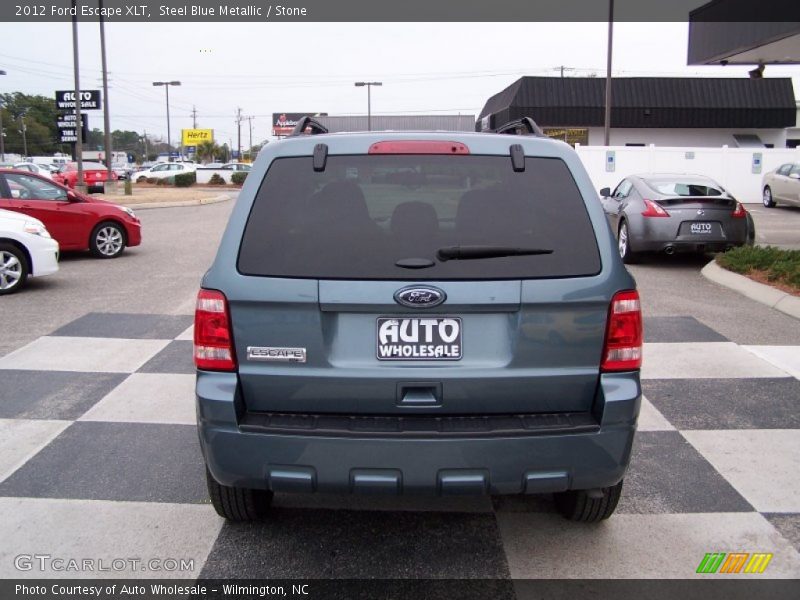 Steel Blue Metallic / Stone 2012 Ford Escape XLT