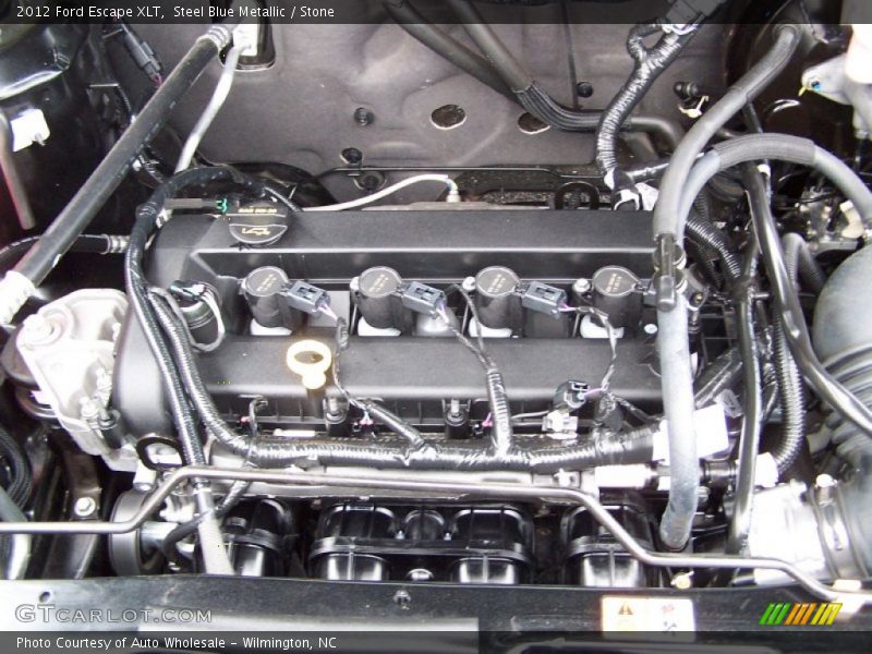 Steel Blue Metallic / Stone 2012 Ford Escape XLT