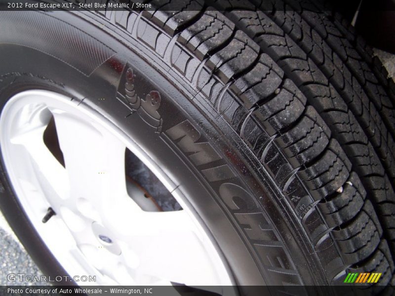 Steel Blue Metallic / Stone 2012 Ford Escape XLT