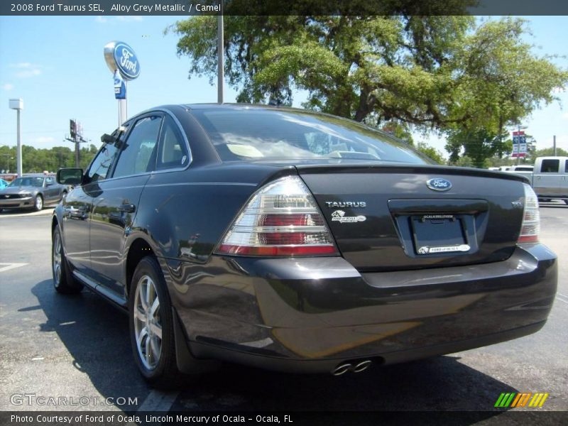 Alloy Grey Metallic / Camel 2008 Ford Taurus SEL