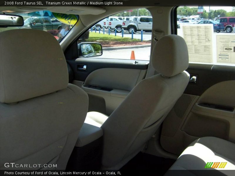 Titanium Green Metallic / Medium Light Stone 2008 Ford Taurus SEL