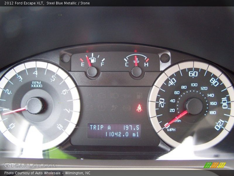 Steel Blue Metallic / Stone 2012 Ford Escape XLT