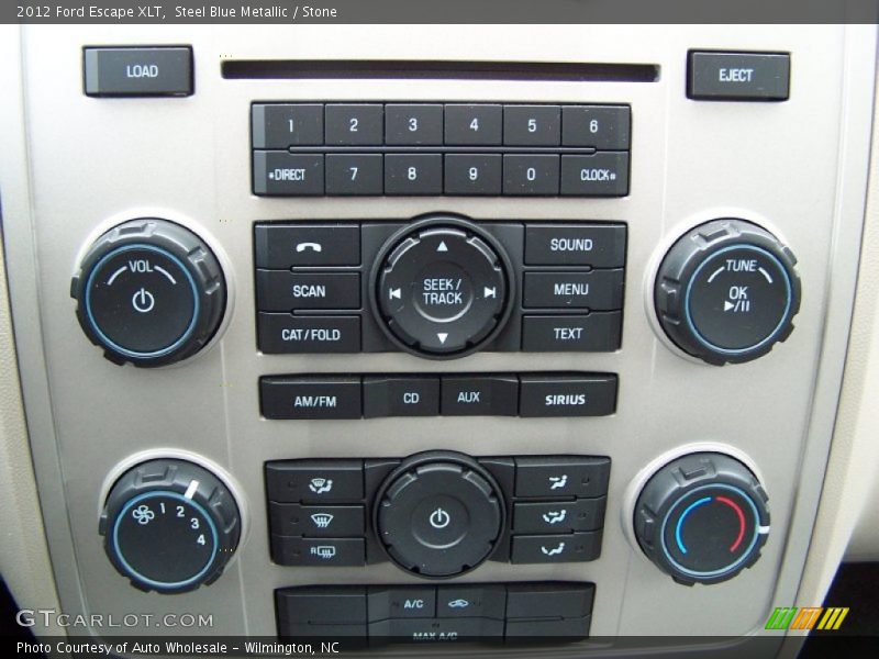 Steel Blue Metallic / Stone 2012 Ford Escape XLT