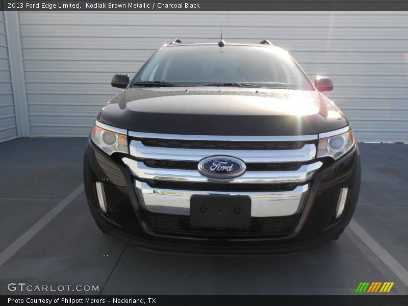 Kodiak Brown Metallic / Charcoal Black 2013 Ford Edge Limited