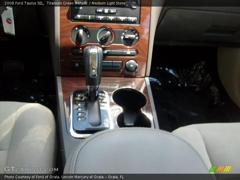 Titanium Green Metallic / Medium Light Stone 2008 Ford Taurus SEL