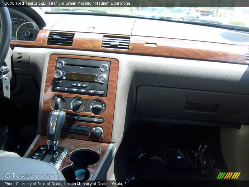 Titanium Green Metallic / Medium Light Stone 2008 Ford Taurus SEL