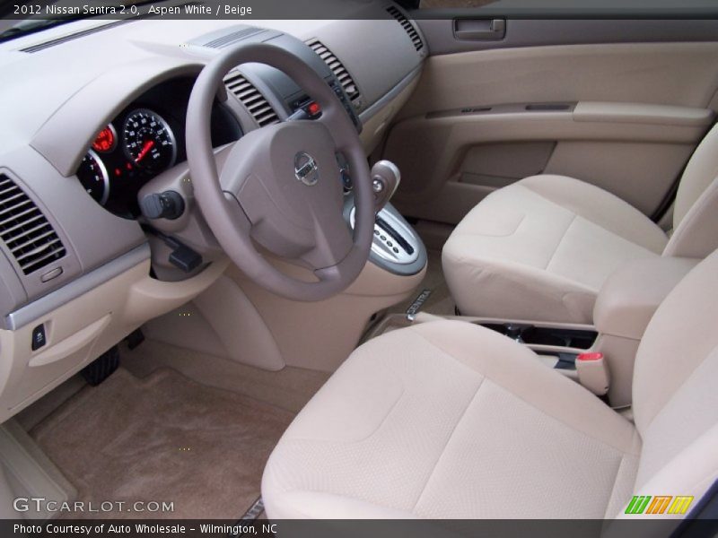 Beige Interior - 2012 Sentra 2.0 