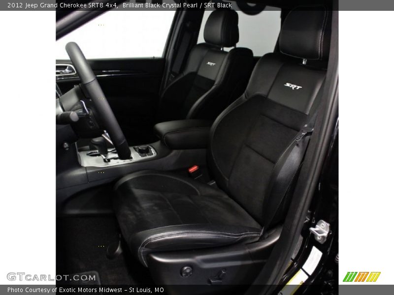 Front Seat of 2012 Grand Cherokee SRT8 4x4