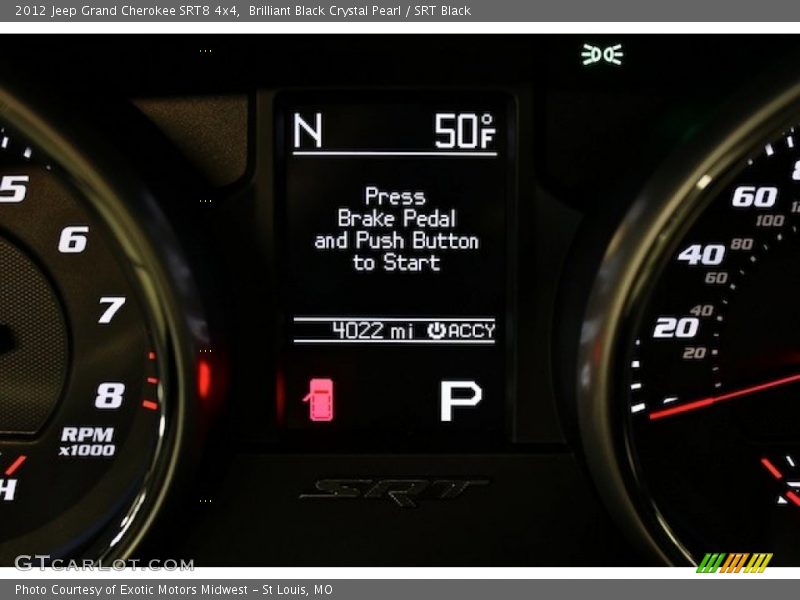 Brilliant Black Crystal Pearl / SRT Black 2012 Jeep Grand Cherokee SRT8 4x4