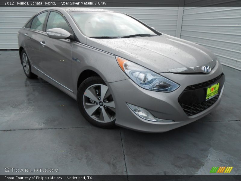 Hyper Silver Metallic / Gray 2012 Hyundai Sonata Hybrid
