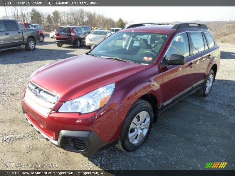 Venetian Red Pearl / Black 2013 Subaru Outback 2.5i