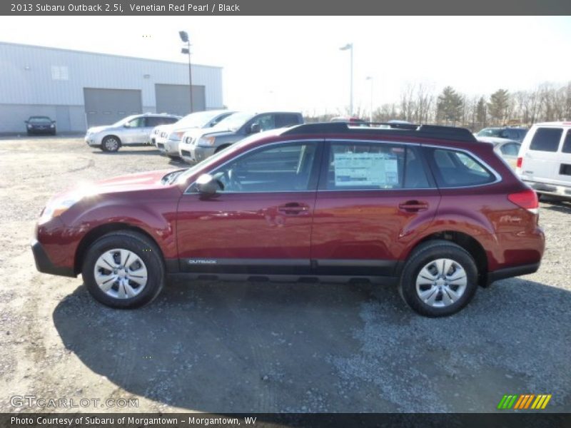 Venetian Red Pearl / Black 2013 Subaru Outback 2.5i
