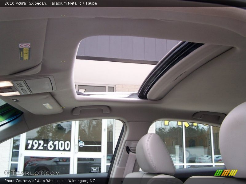 Palladium Metallic / Taupe 2010 Acura TSX Sedan
