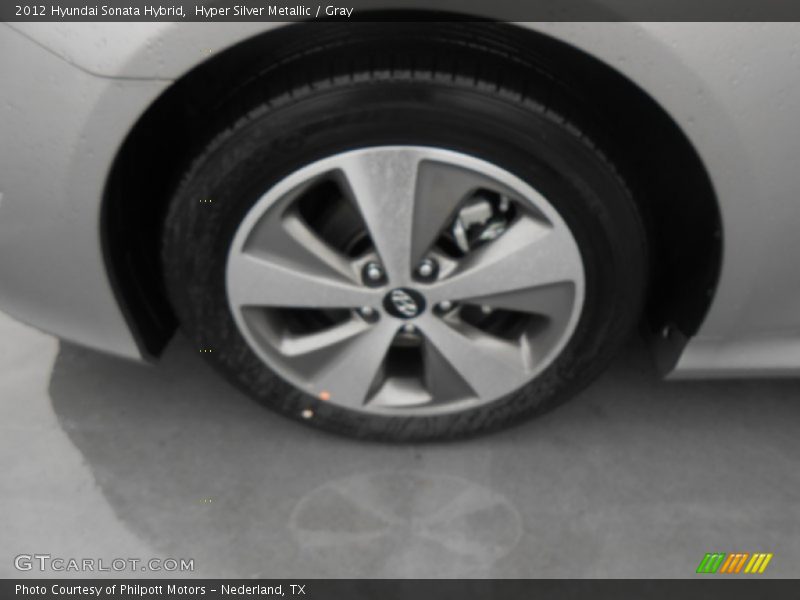 Hyper Silver Metallic / Gray 2012 Hyundai Sonata Hybrid