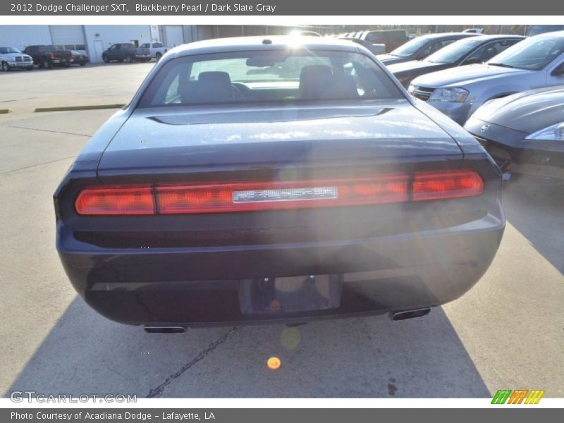 Blackberry Pearl / Dark Slate Gray 2012 Dodge Challenger SXT