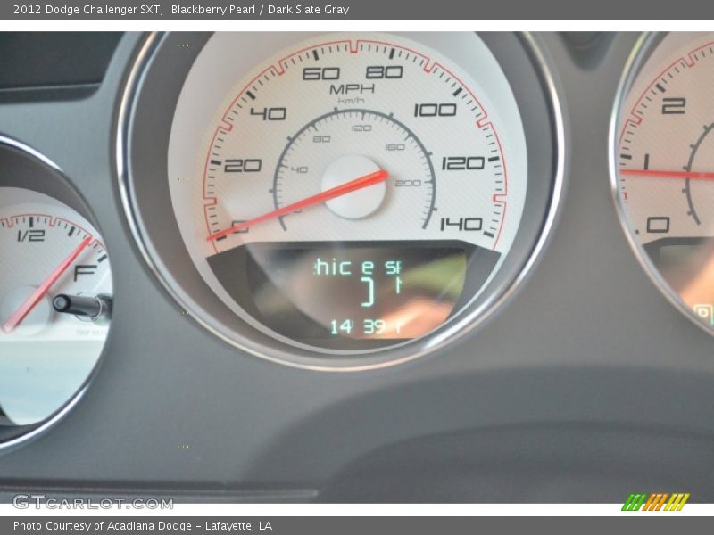 Blackberry Pearl / Dark Slate Gray 2012 Dodge Challenger SXT