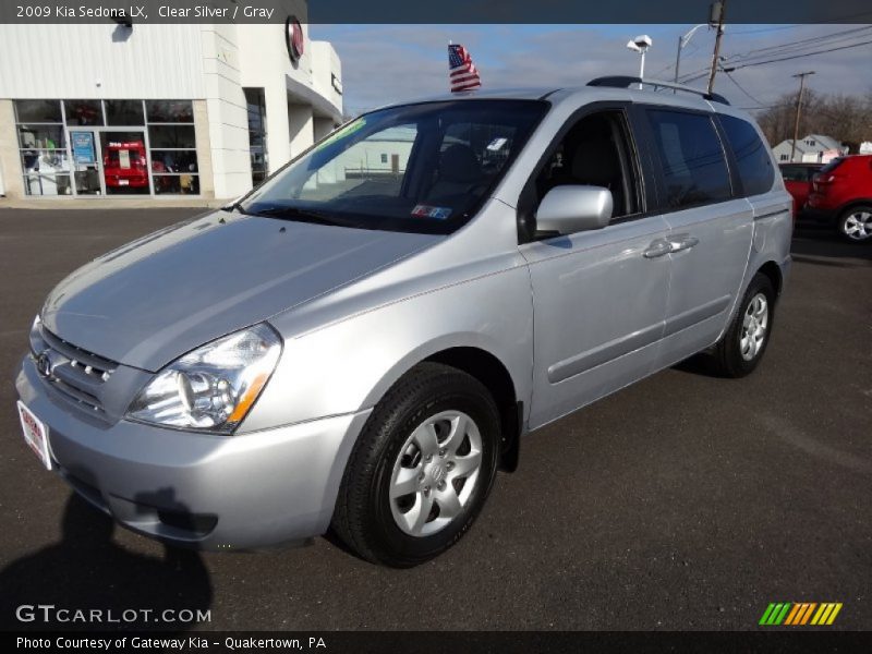 Clear Silver / Gray 2009 Kia Sedona LX