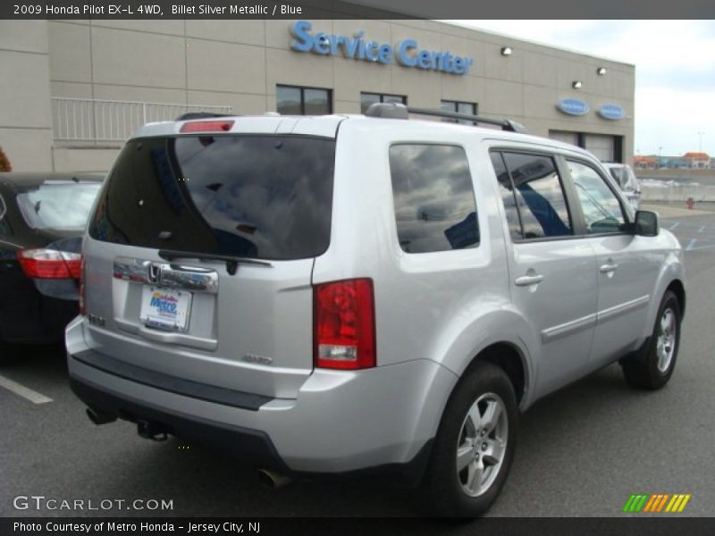 Billet Silver Metallic / Blue 2009 Honda Pilot EX-L 4WD