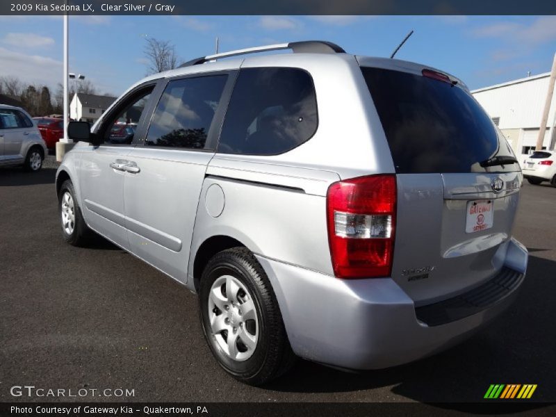 Clear Silver / Gray 2009 Kia Sedona LX