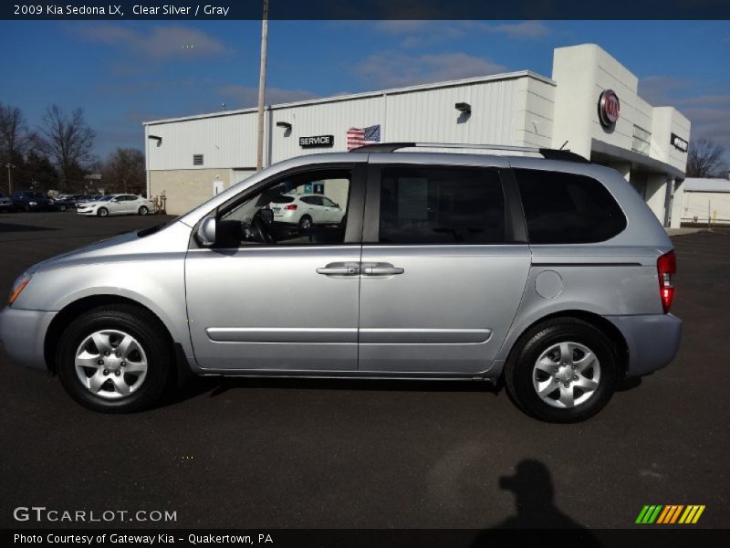 Clear Silver / Gray 2009 Kia Sedona LX