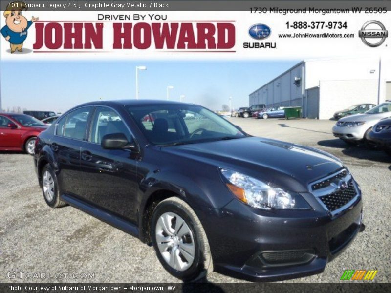 Graphite Gray Metallic / Black 2013 Subaru Legacy 2.5i