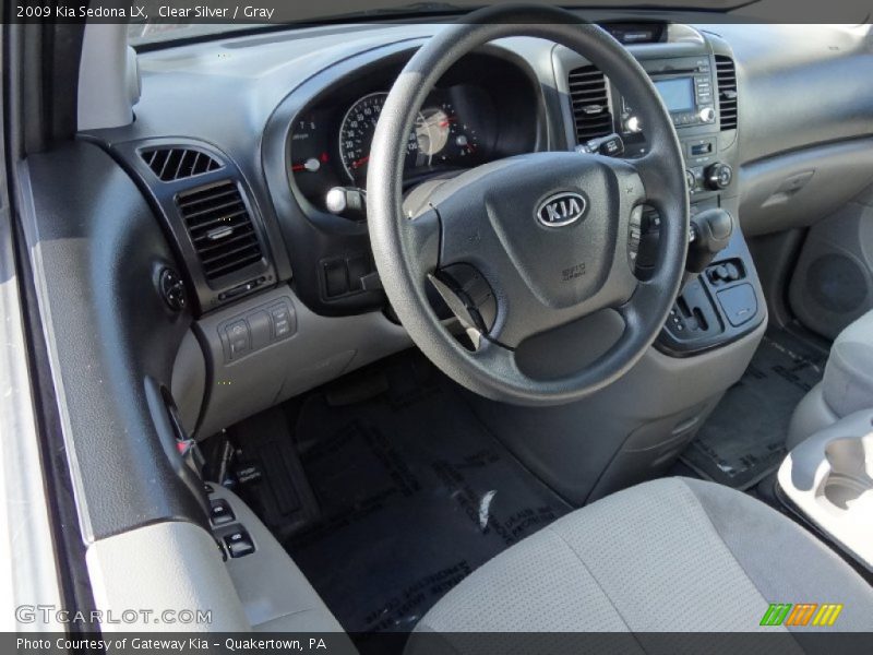 Clear Silver / Gray 2009 Kia Sedona LX