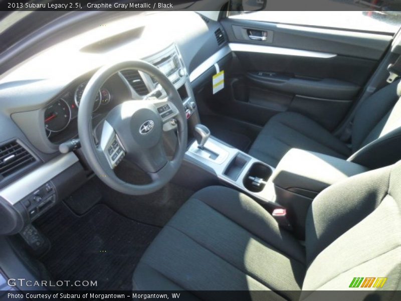 Black Interior - 2013 Legacy 2.5i 