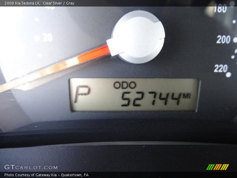Clear Silver / Gray 2009 Kia Sedona LX