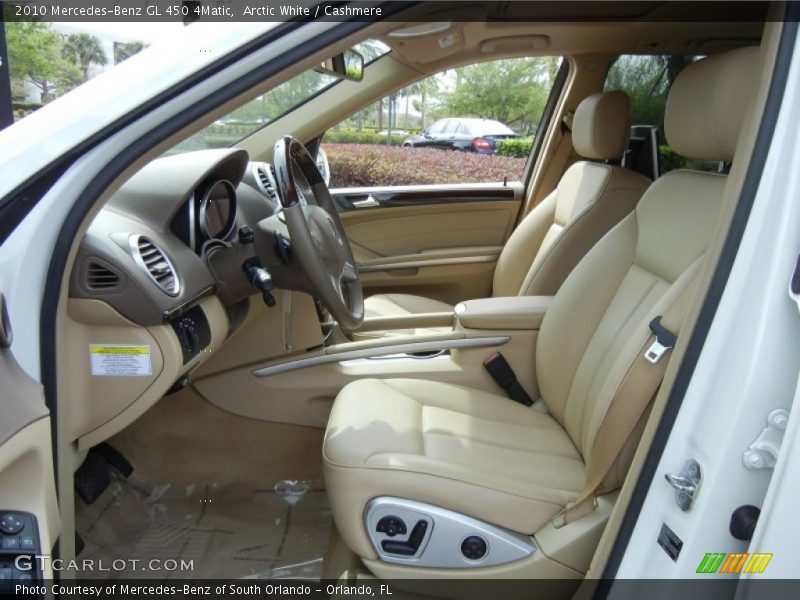 Front Seat of 2010 GL 450 4Matic