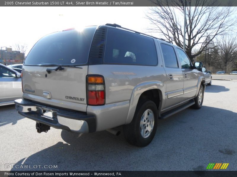 Silver Birch Metallic / Tan/Neutral 2005 Chevrolet Suburban 1500 LT 4x4