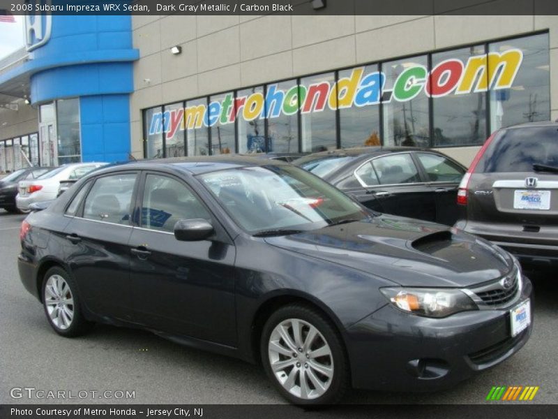 Dark Gray Metallic / Carbon Black 2008 Subaru Impreza WRX Sedan