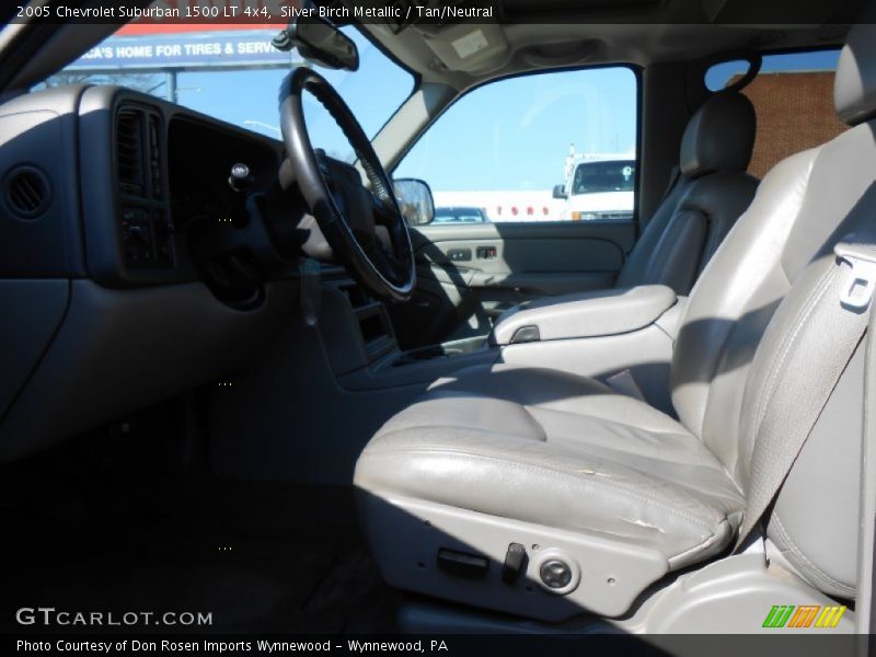Silver Birch Metallic / Tan/Neutral 2005 Chevrolet Suburban 1500 LT 4x4