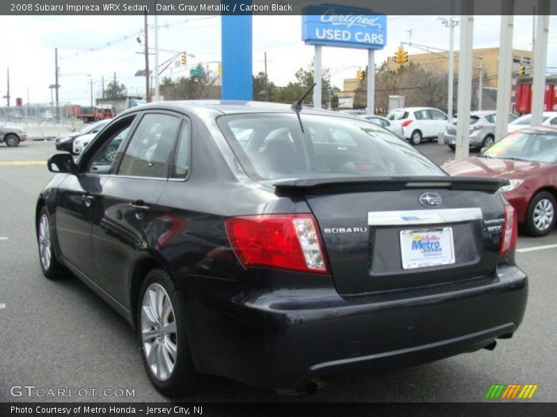 Dark Gray Metallic / Carbon Black 2008 Subaru Impreza WRX Sedan