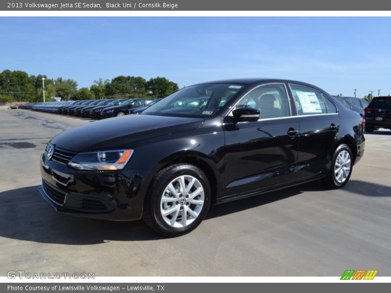 Black Uni / Cornsilk Beige 2013 Volkswagen Jetta SE Sedan