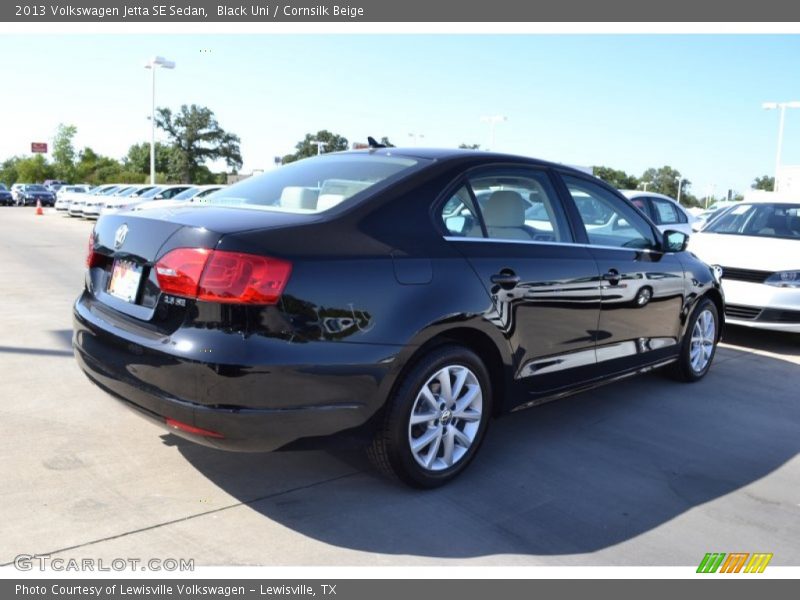 Black Uni / Cornsilk Beige 2013 Volkswagen Jetta SE Sedan
