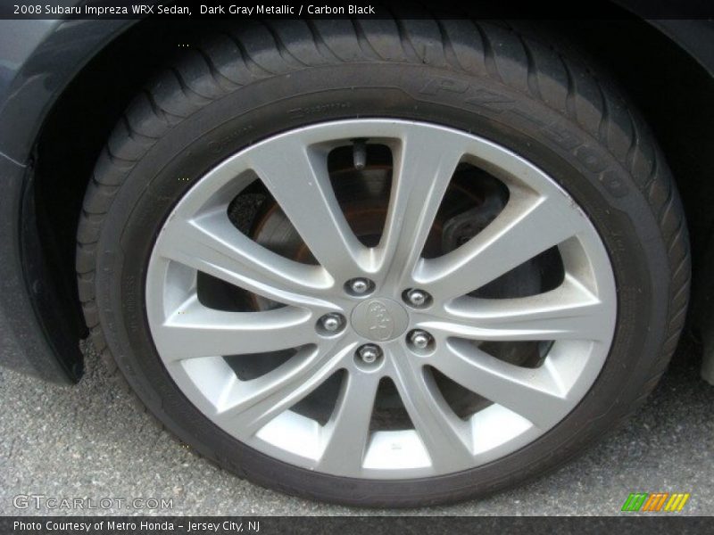 Dark Gray Metallic / Carbon Black 2008 Subaru Impreza WRX Sedan
