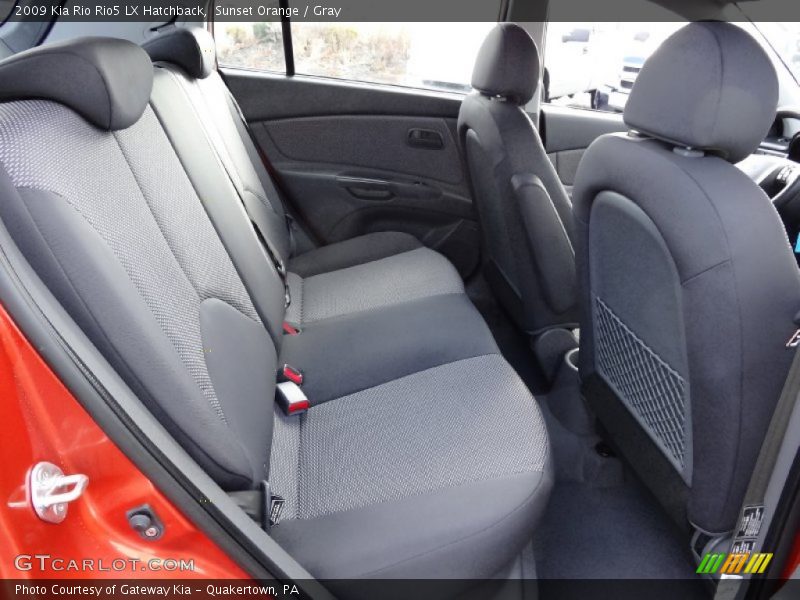 Rear Seat of 2009 Rio Rio5 LX Hatchback