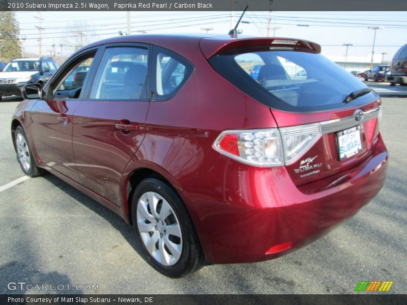 Paprika Red Pearl / Carbon Black 2010 Subaru Impreza 2.5i Wagon