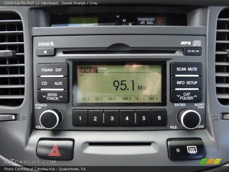 Audio System of 2009 Rio Rio5 LX Hatchback