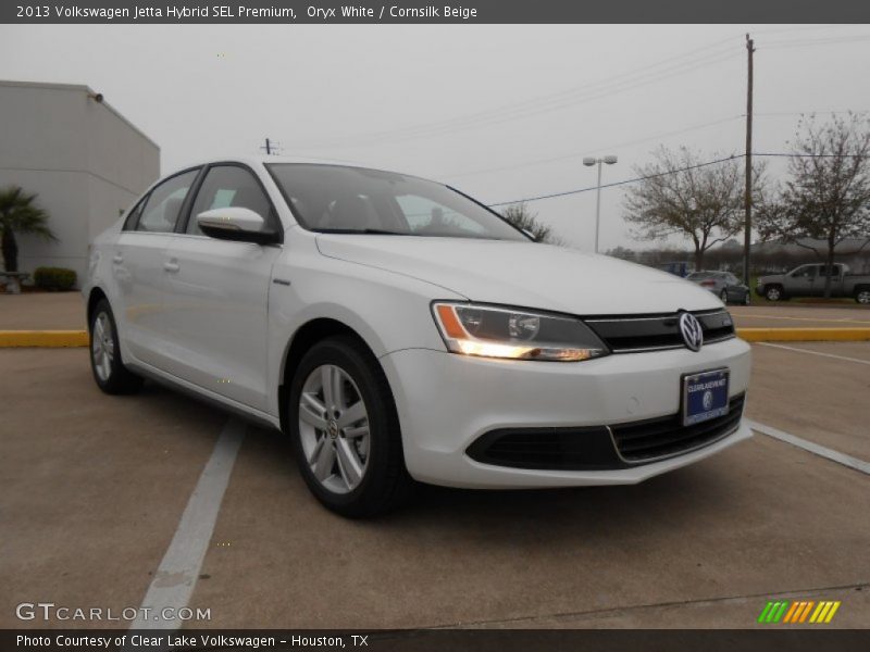 Oryx White / Cornsilk Beige 2013 Volkswagen Jetta Hybrid SEL Premium