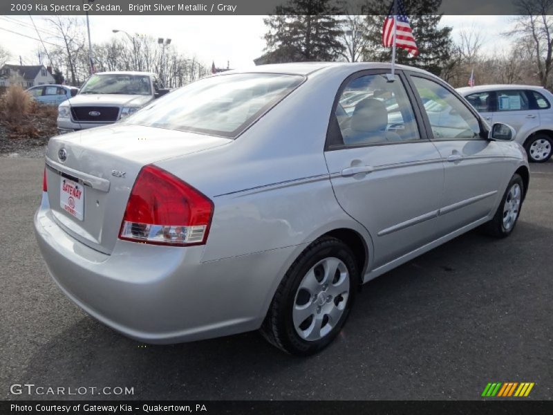 Bright Silver Metallic / Gray 2009 Kia Spectra EX Sedan