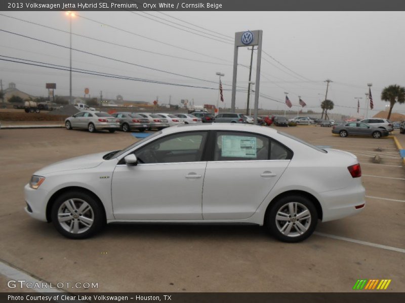 Oryx White / Cornsilk Beige 2013 Volkswagen Jetta Hybrid SEL Premium