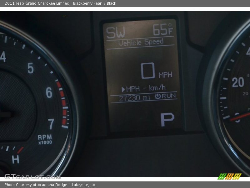 Blackberry Pearl / Black 2011 Jeep Grand Cherokee Limited