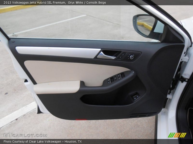Oryx White / Cornsilk Beige 2013 Volkswagen Jetta Hybrid SEL Premium
