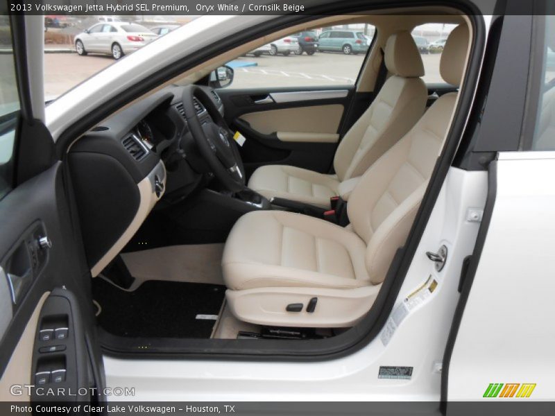 Oryx White / Cornsilk Beige 2013 Volkswagen Jetta Hybrid SEL Premium